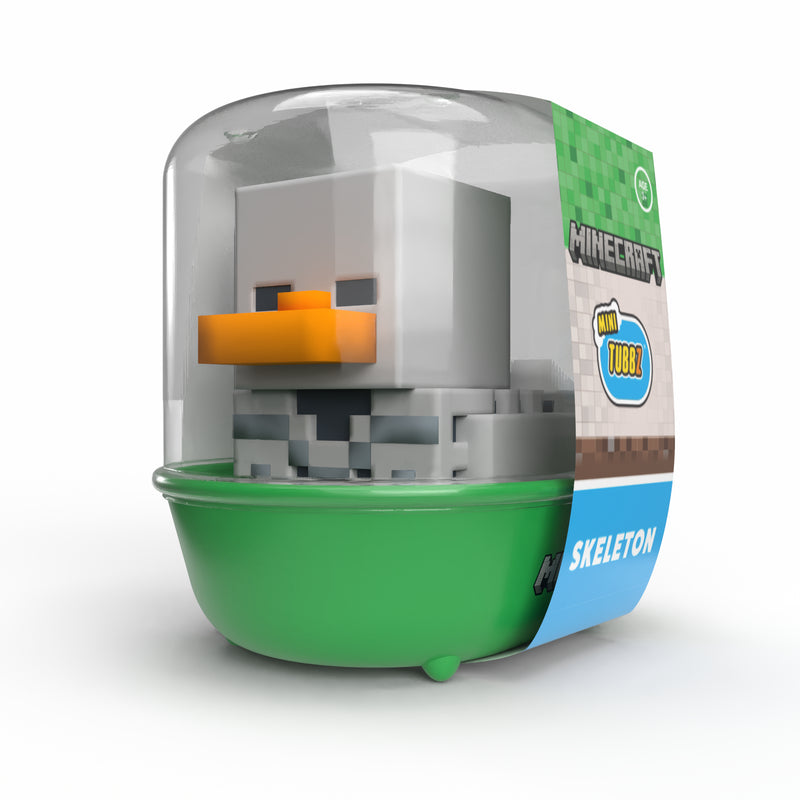 Numskull - Mini TUBBZ Canard de bain - Minecraft - Squelette (Édition baignoire) - 5cm
