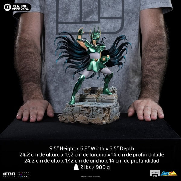 Iron Studios - Art Scale 1/10 - Saint Seiya - Dragon Shiryu Statue 24cm - flash vidéo
