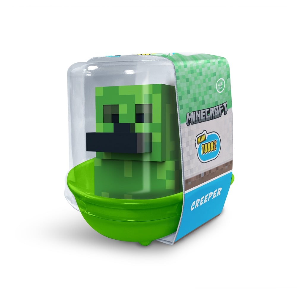 Numskull - Mini TUBBZ Canard de bain - Minecraft - Creeper (Édition baignoire) - 8cm - flash vidéo