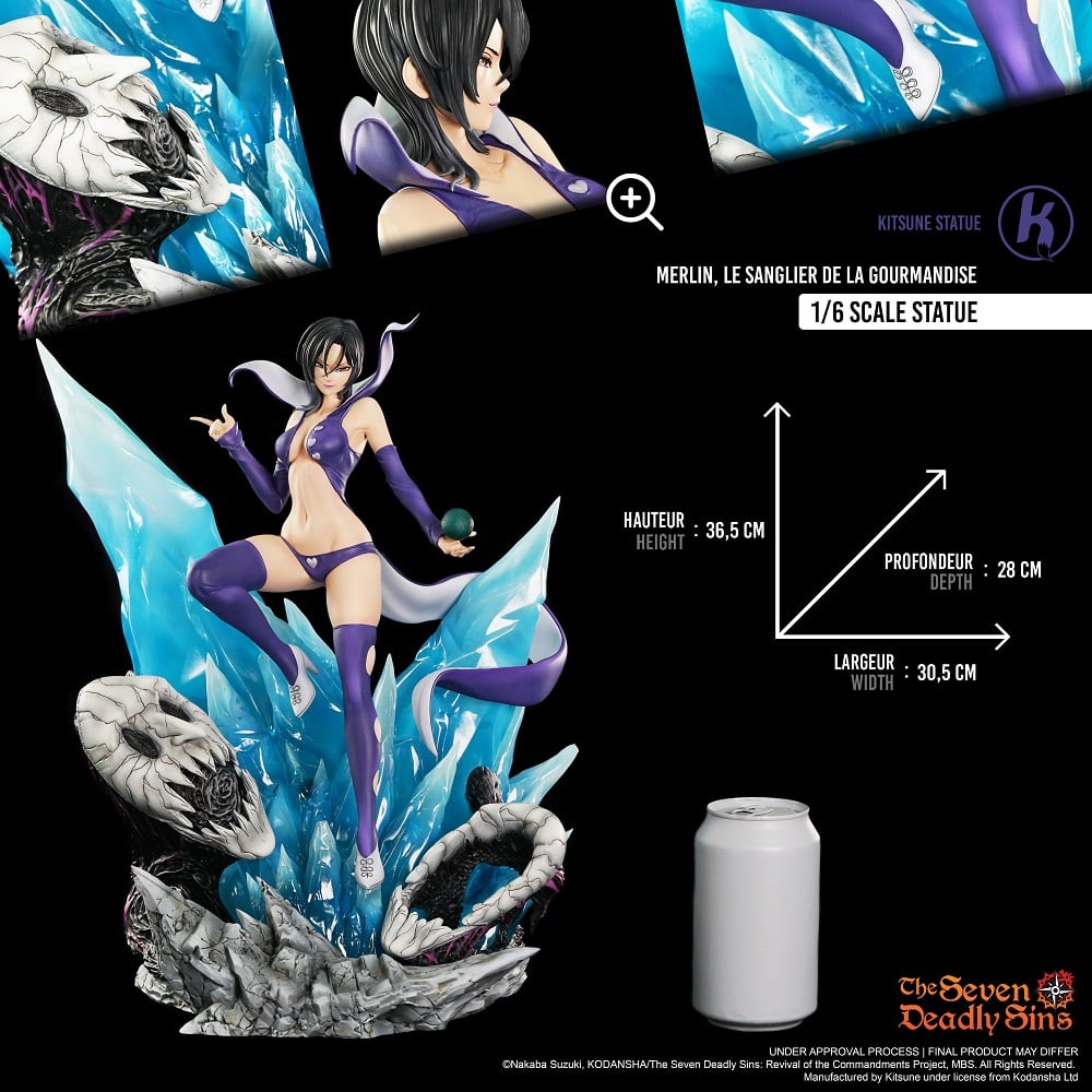 Legend Figure - Seven Deadly Sins - Merlin 1/6 Statue 36cm - flash vidéo