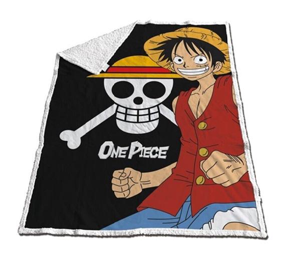 One Piece - Plaid Sherpa Monkey D. Luffy 120x150cm - flash vidéo