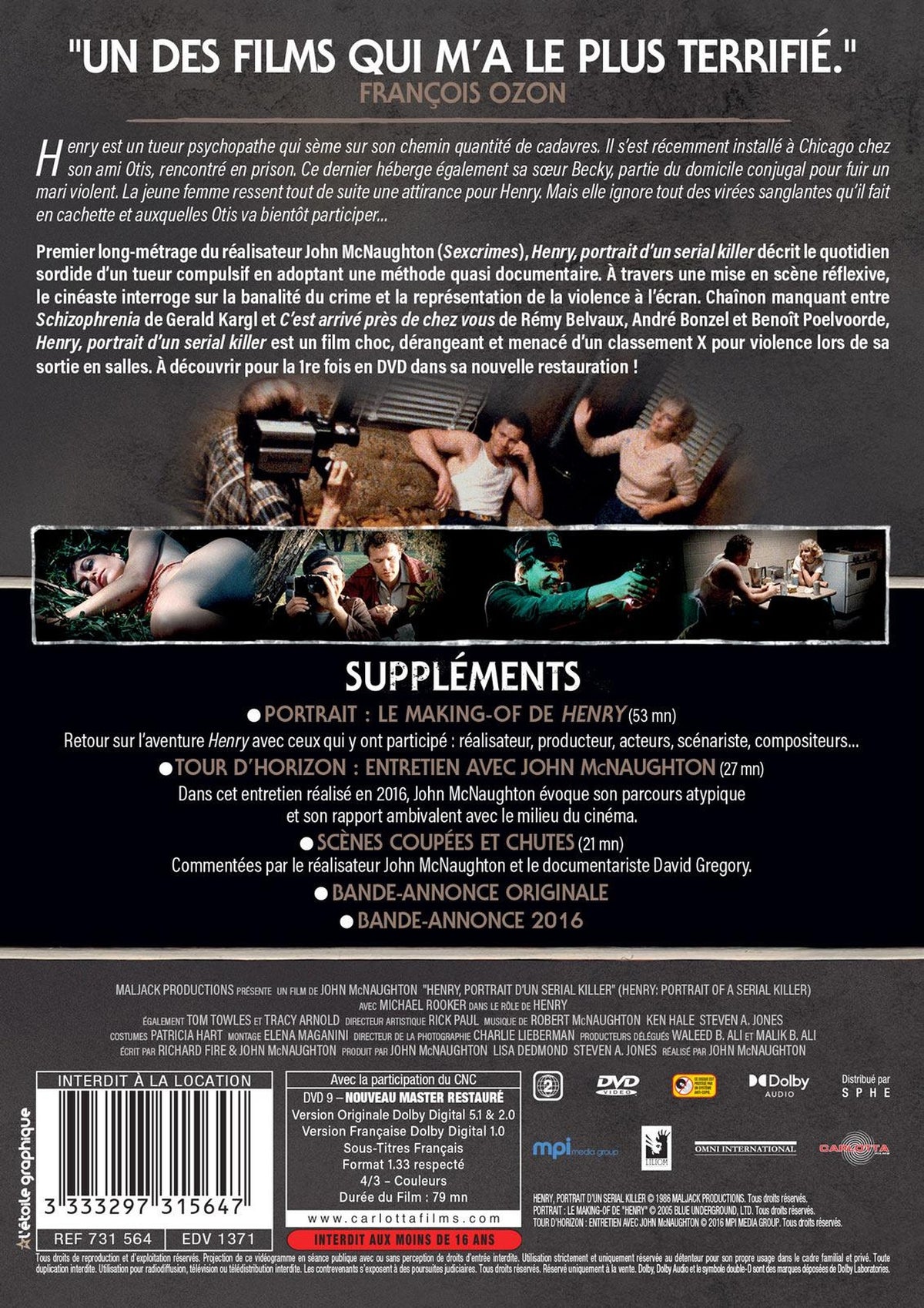 Henry - Portrait d'un serial killer [DVD]