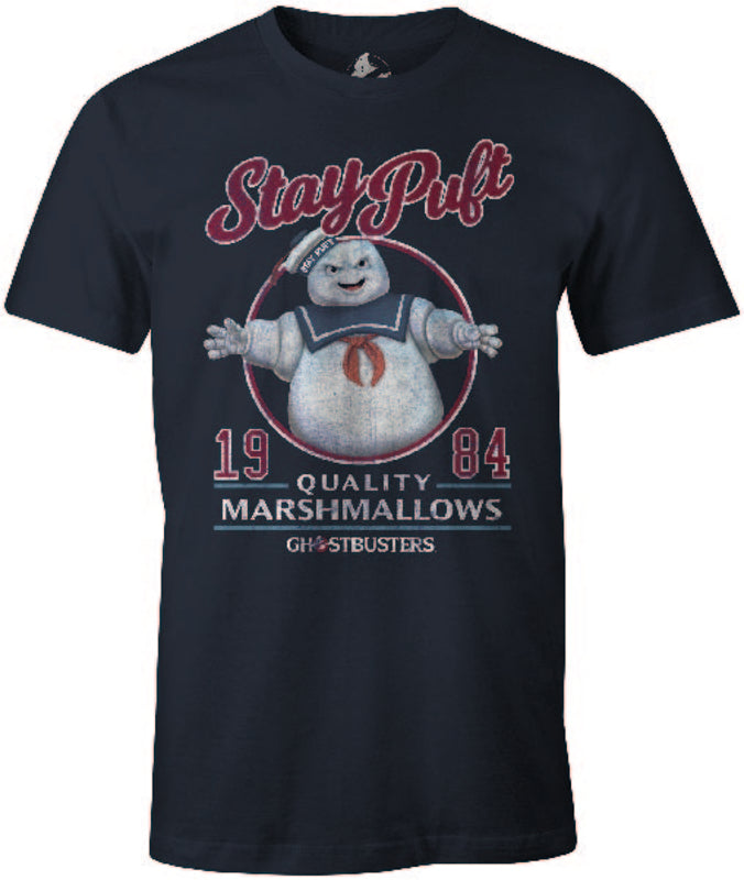 SOS Fantômes - T-shirt Blue Marine Hommes Stay Puft - M