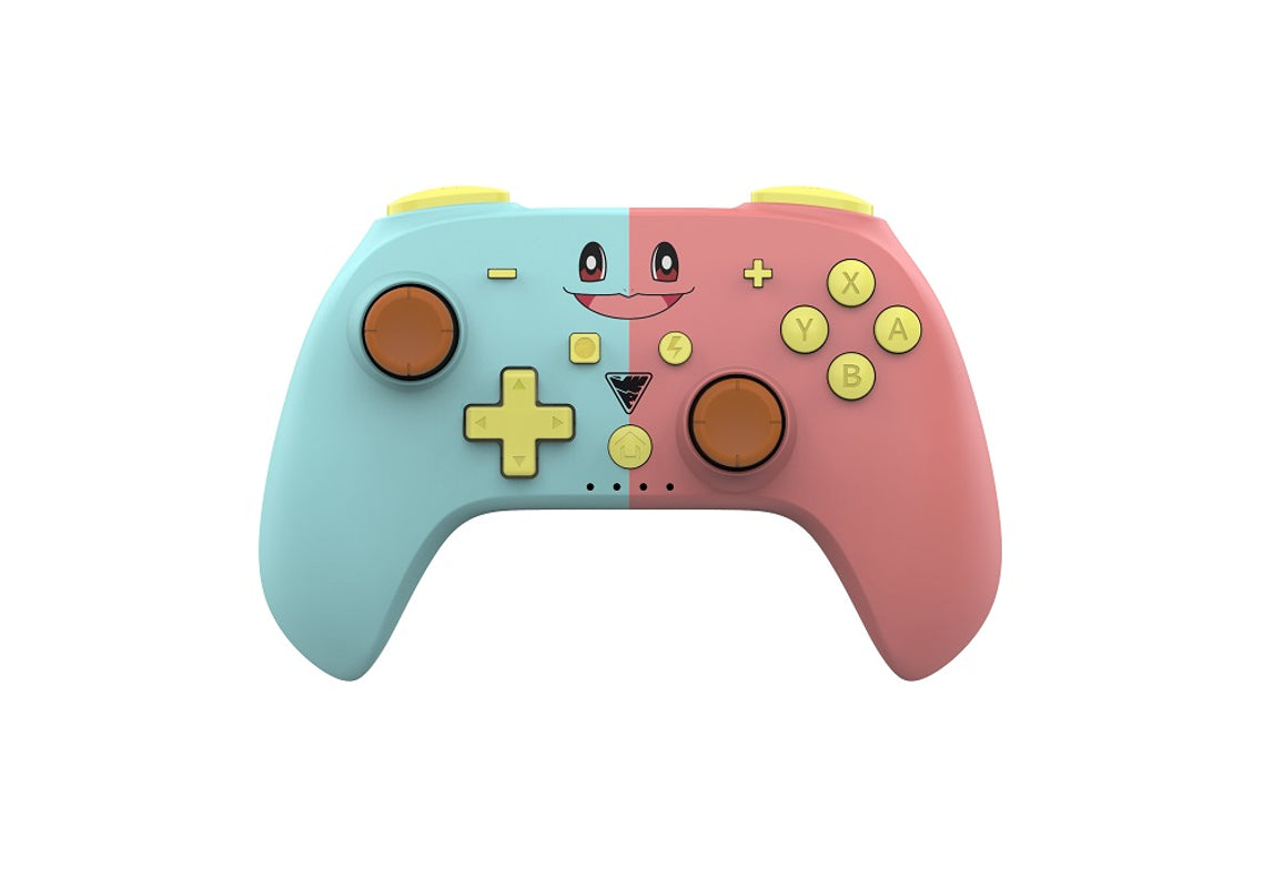 DragonShock - Manette compacte sans fil Bluetooth PopTop Bleue et Rose pour Switch et Switch OLED