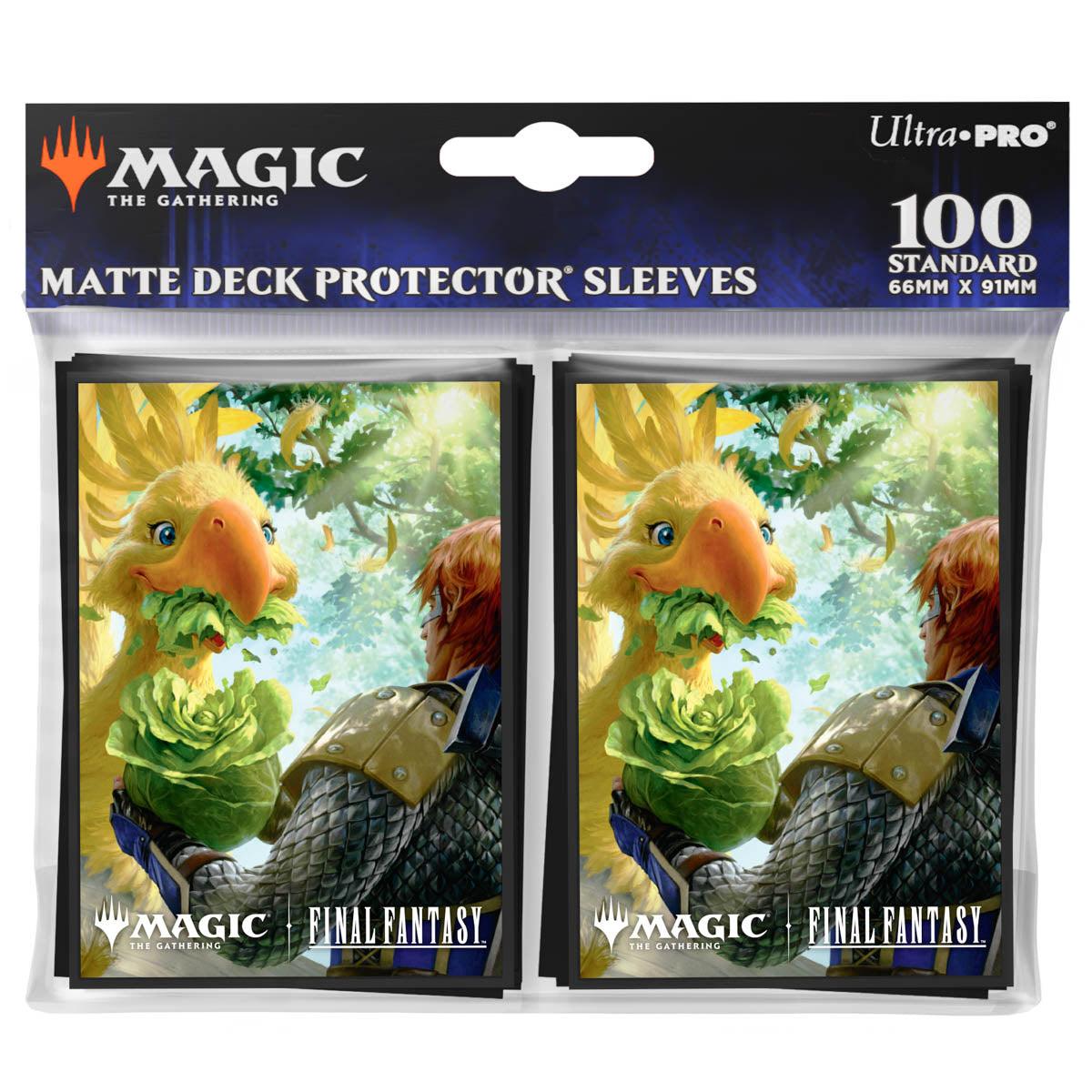 Ultra Pro - Magic: The Gathering - Universes Beyond: Final Fantasy - Sachet de 100 protèges cartes standard Gysahl Greens (63 x 89 mm)