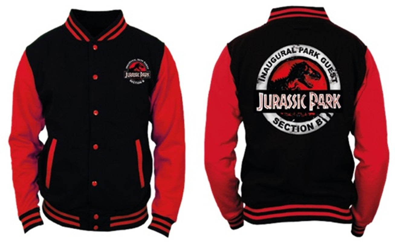 Jursssic Park - Veste Noire et Rouge pour Hommes - S