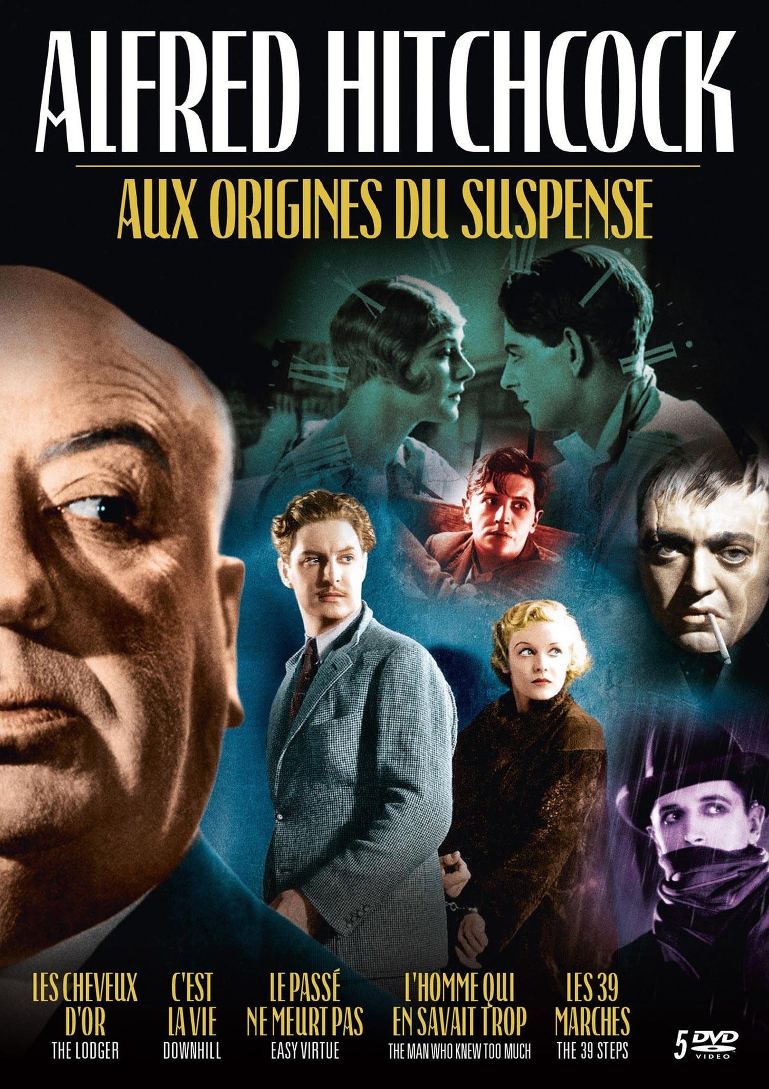 Alfred Hitchcock : Aux origines du suspense - Coffret : Les Cheveux d'or + C'est la vie + Le Passé ne meurt pas + L'Homme qui en savait trop + Les 39 marches [DVD]