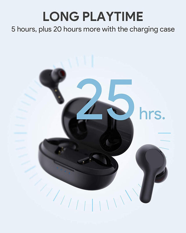 Aukey - Écouteurs sans fil connectés ultra-compacts EP-T25