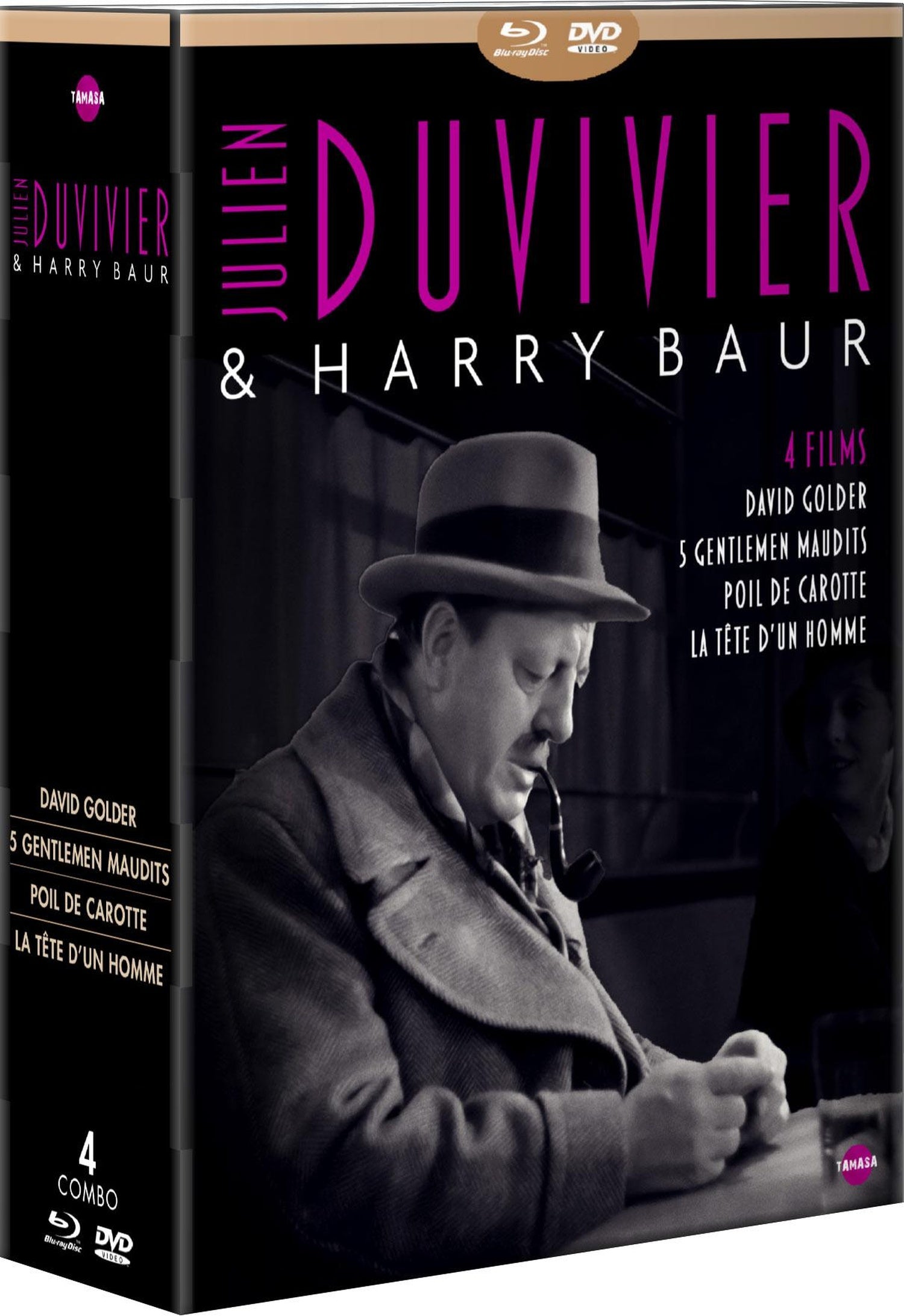 Julien Duvivier & Harry Baur - 4 films : David Golder + Les 5 gentlemen maudits + Poil de carotte + La Tête d'un homme [Blu-ray]