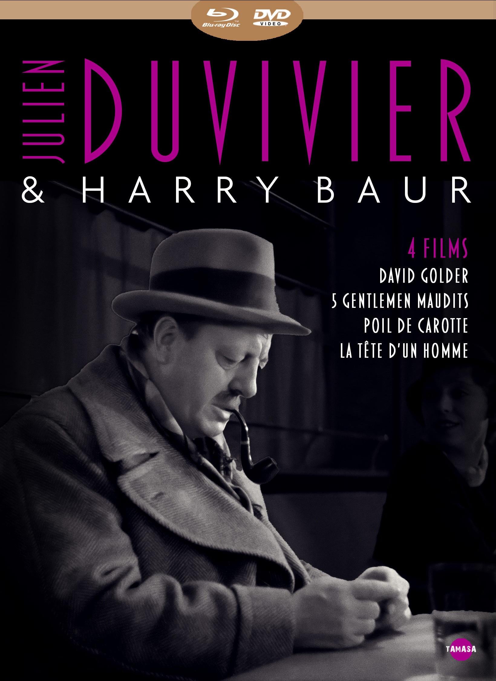 Julien Duvivier & Harry Baur - 4 films : David Golder + Les 5 gentlemen maudits + Poil de carotte + La Tête d'un homme [Blu-ray]
