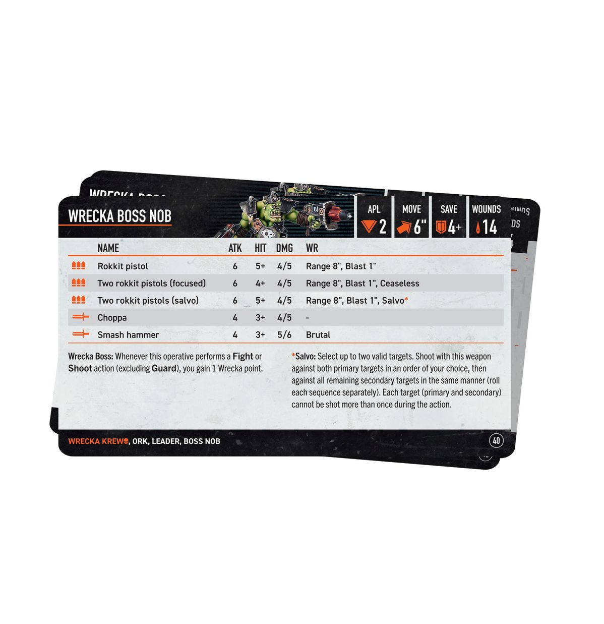 Kill Team: Wrecka Krew – Datacards (Anglais)