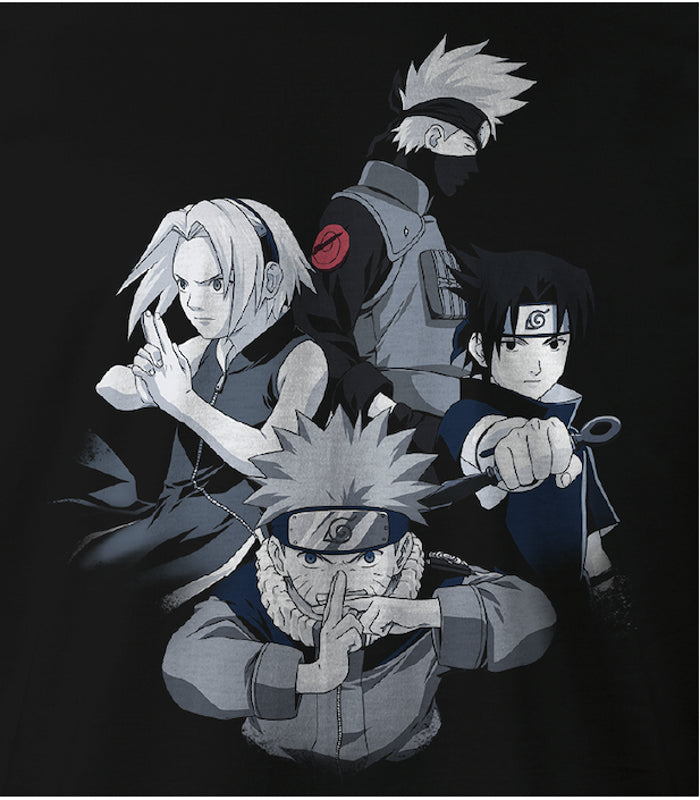 Naruto - T-shirt Noir Équipe - M