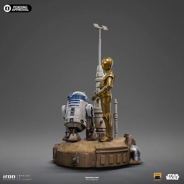 Iron Studios - Deluxe Art Scale 1/10 - Star Wars - C-3PO & R2-D2 Statue 31cm - flash vidéo
