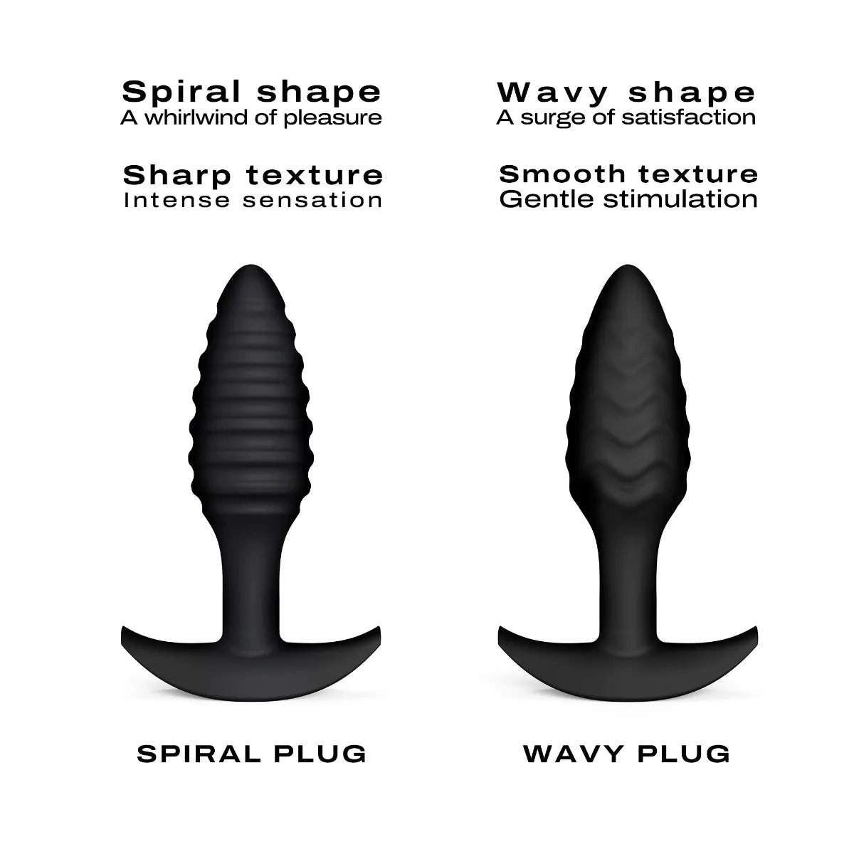 Plug anal texturé Spiral [Sextoys] - flash vidéo
