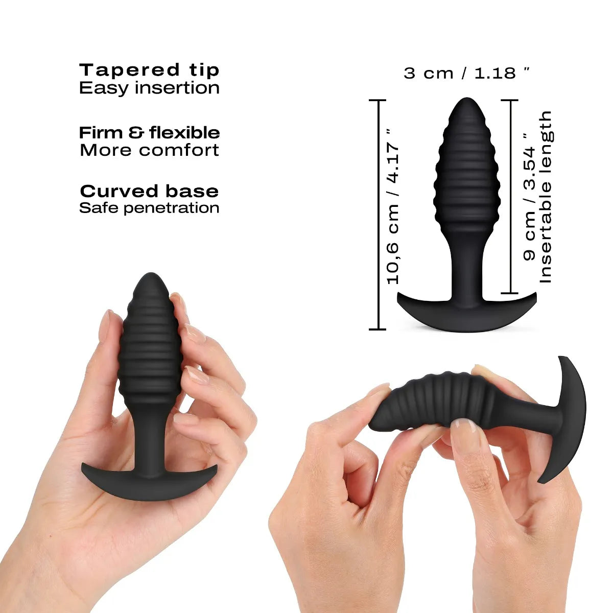 Plug anal texturé Spiral [Sextoys] - flash vidéo