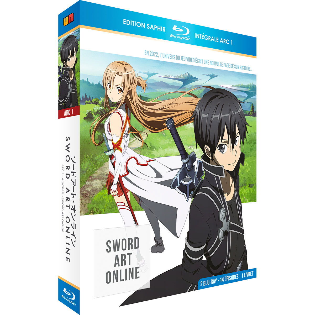 Sword Art Online - Arc 1 (SAO) - Coffret Blu-ray + Livret - Edition Saphir