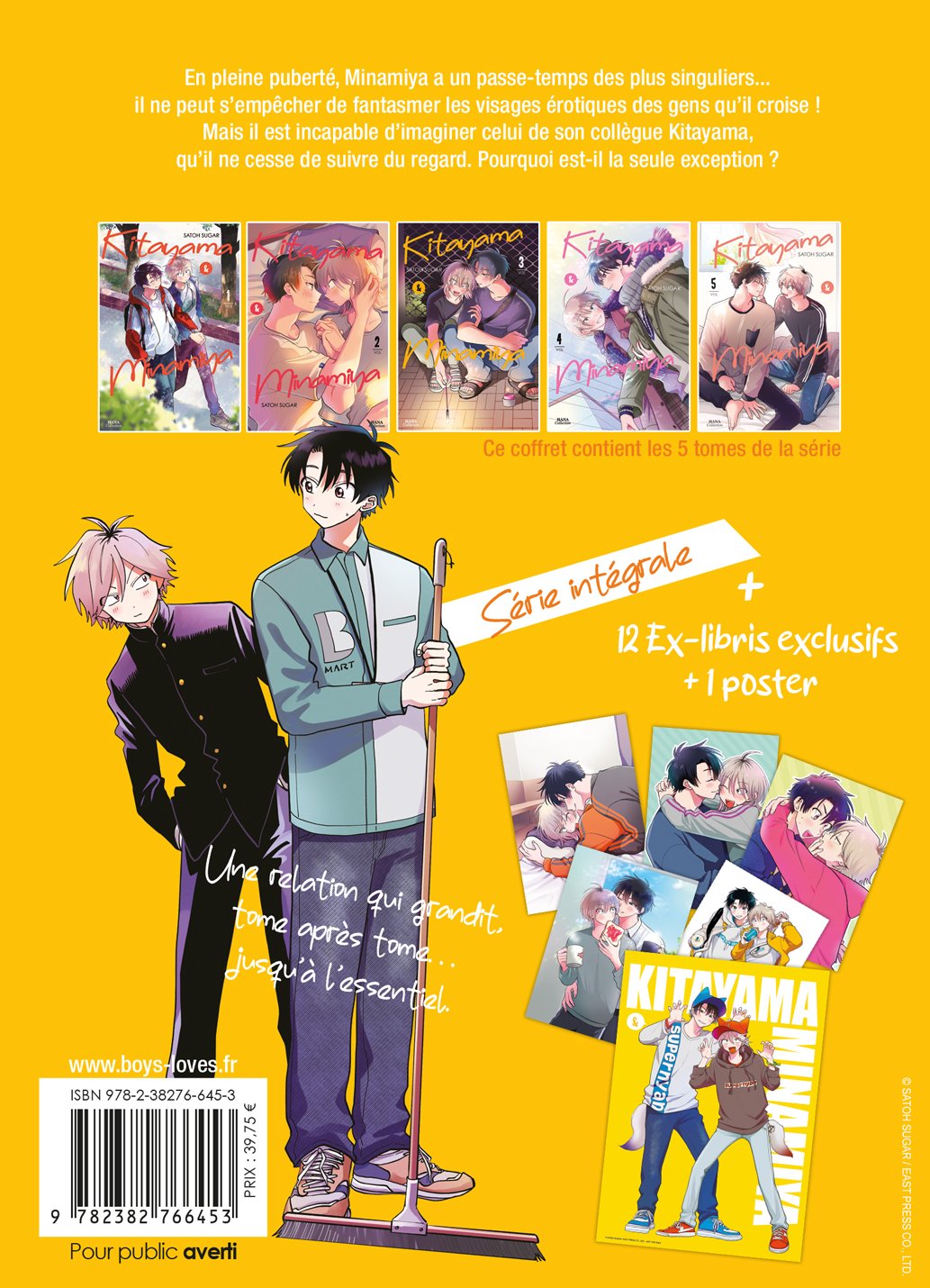 Kitayama et Minamiya - Coffret intégrale collector limitée (Tomes 1 à 5 + Goodies) - Yaoi
