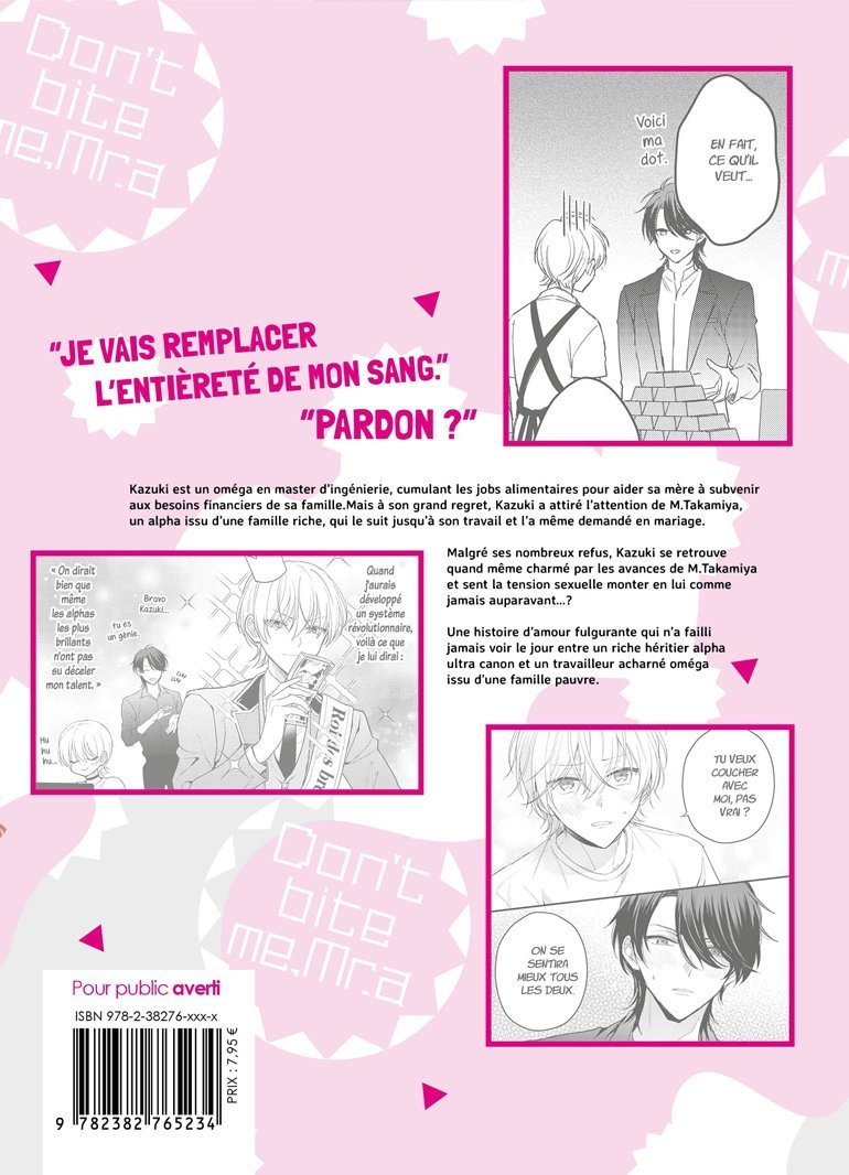 Ne me mordez pas mr l'Alpha - Livre (Manga) - Yaoi - Hana Book