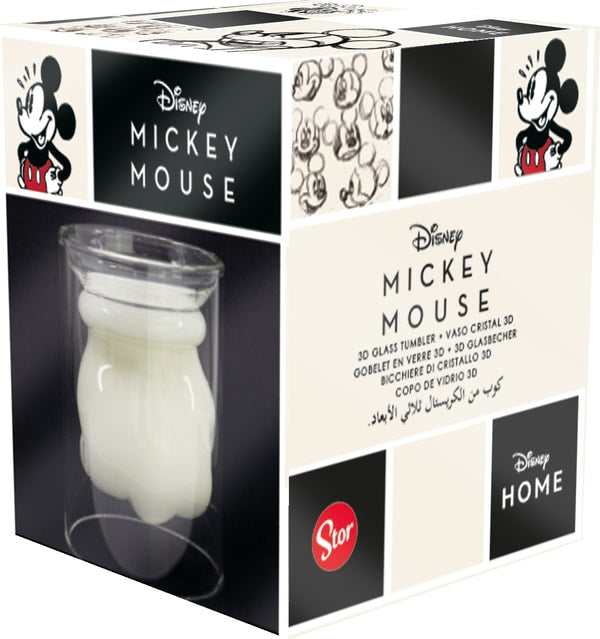 Disney - Gobelet en verre 3D Gant de Mickey Mouse - 270ml