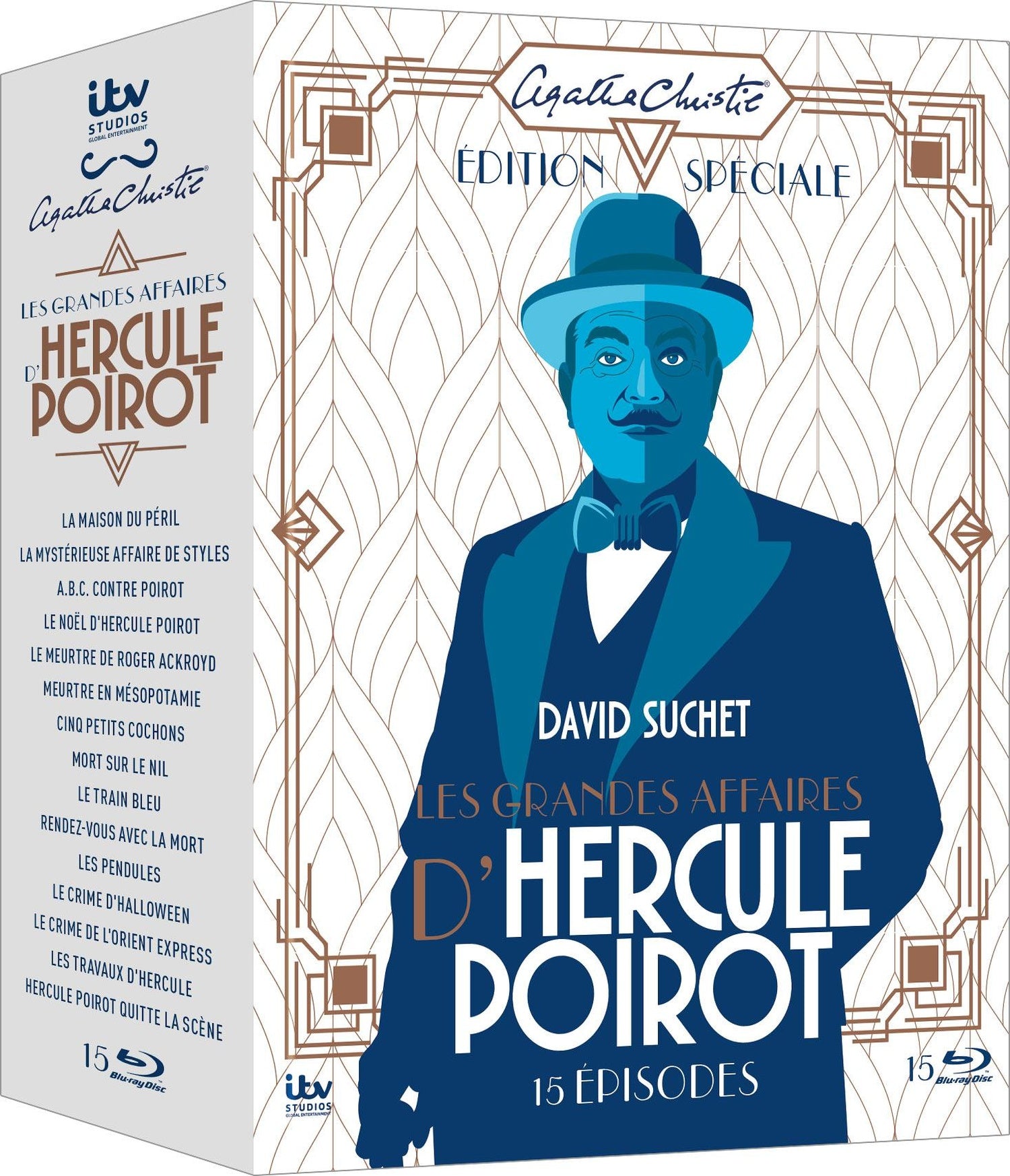 Agatha Christie : Les grandes affaires d'Hercule Poirot - 15 épisodes [Blu-ray]