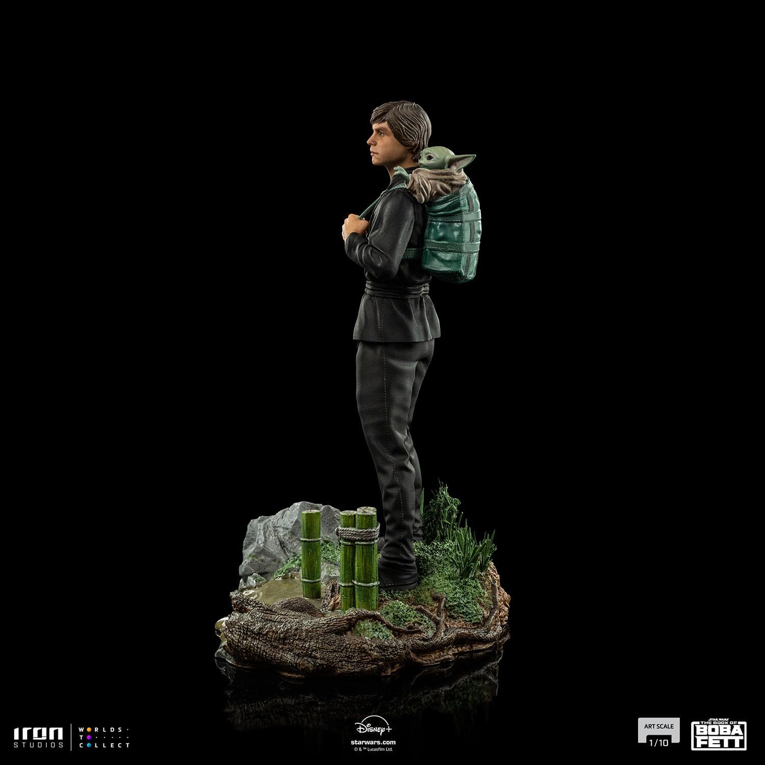 Iron Studios - Arts Scale 1/10 - Star Wars: Book of Boba Fett - Luke Skywalker and Grogu (Training Version) Statue 20cm - flash vidéo