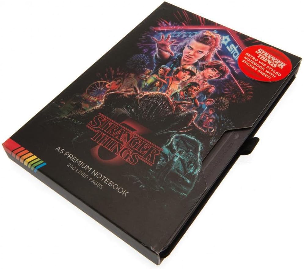 Stranger Things - Saison 3 Cahier Premium A5 - flash vidéo
