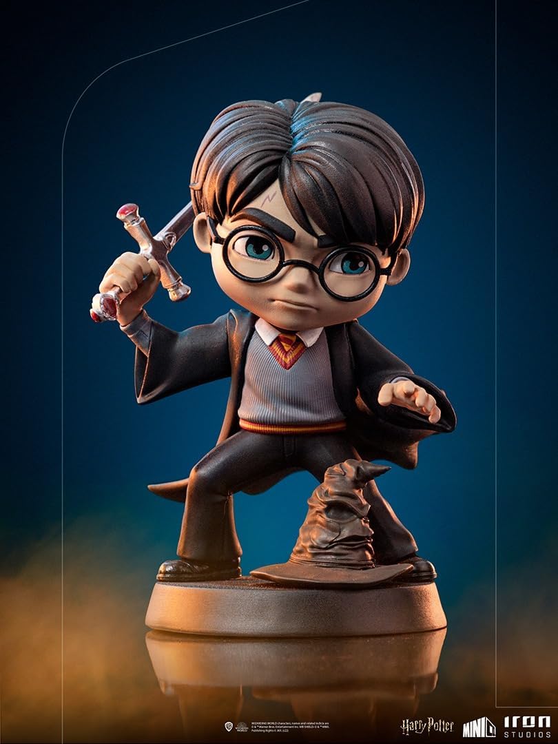Iron Studios - MiniCo - Harry Potter and the Chamber of Secrets - Harry Potter with Sword of Gryffindor Statue 15cm - flash vidéo