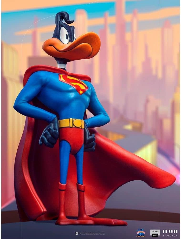 Iron Studios - Arts Scale 1/10 - Space Jam: A New Legacy - Daffy Duck (Superman Version) Statue 16cm - flash vidéo