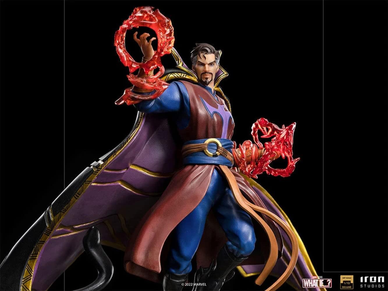 Iron Studios - Deluxe Arts Scale 1/10 - Marvel - What If...? - Doctor Strange Supreme Statue 27cm - flash vidéo