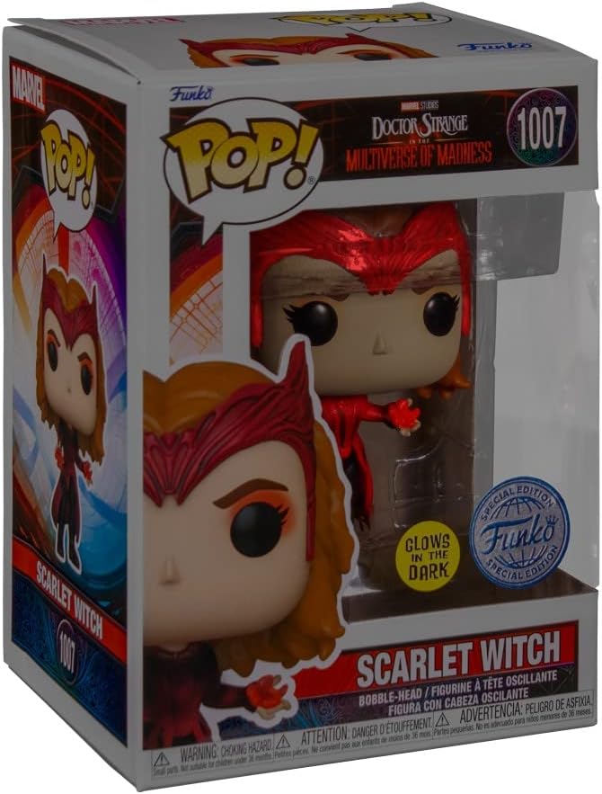 Funko Pop! Marvel: Doctor Strange in the Multiverse of Madness - Scarlet Witch (Glow in the dark) - Special Edition - flash vidéo