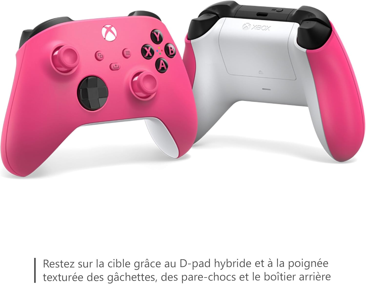 Manette sans fil Xbox Deep Pink pour Xbox Series X|S, Xbox One, Windows 10 et Mobile