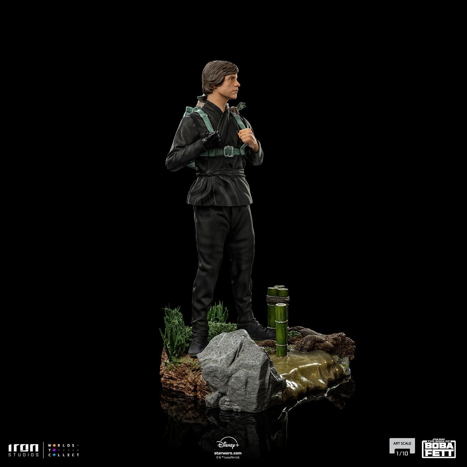 Iron Studios - Arts Scale 1/10 - Star Wars: Book of Boba Fett - Luke Skywalker and Grogu (Training Version) Statue 20cm - flash vidéo