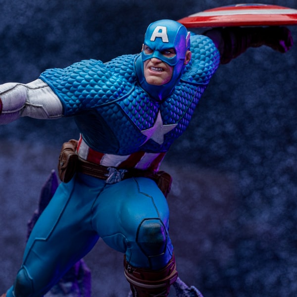 Iron Studios - Deluxe BDS Art Scale 1/10 - Marvel - Captain America "Infinity Gauntlet" Statue 34cm - flash vidéo