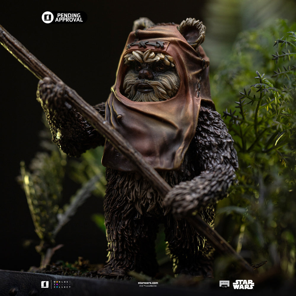Iron Studios - Art Scale 1/10 - Star Wars : Episode VI - Le Retour du Jedi - Leia et Wicket Statue 20cm