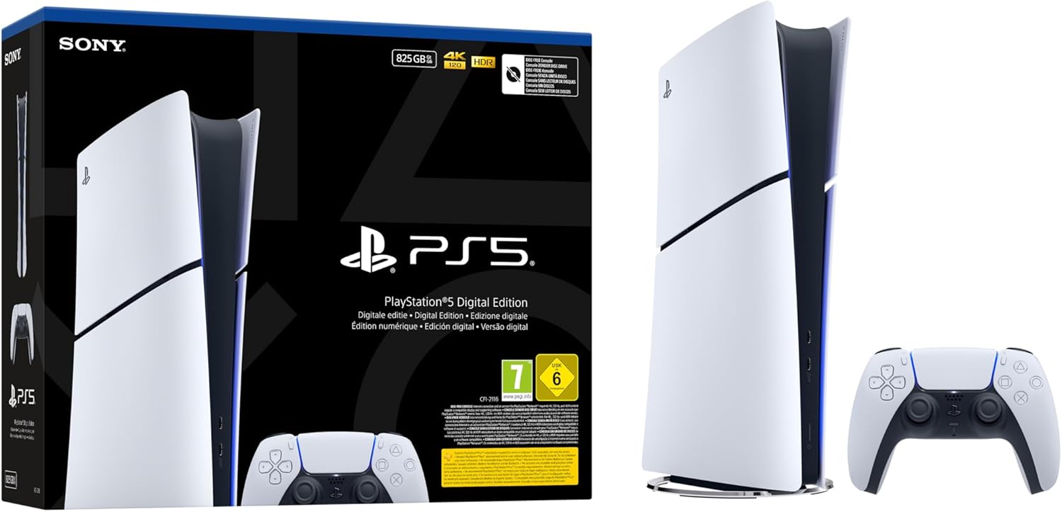 PlayStation 5 Console White Digital Edition 825GB (Slim Model - Chassis E)