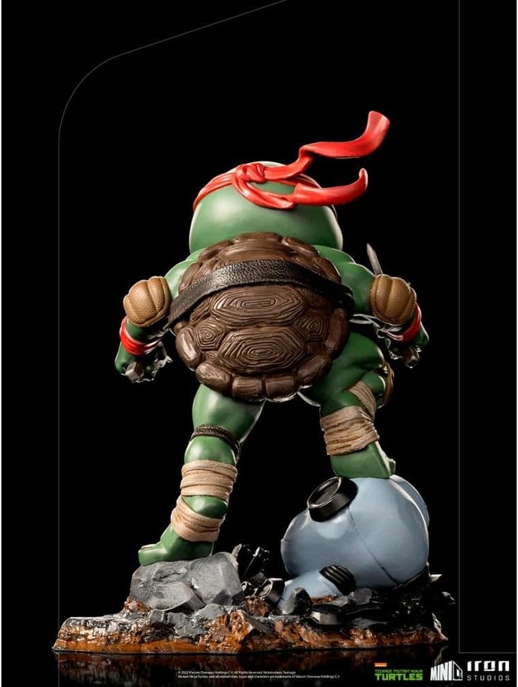 Iron Studios - MiniCo - Teenage Mutant Ninja Turtles - Raphaël Statue 15cm - flash vidéo