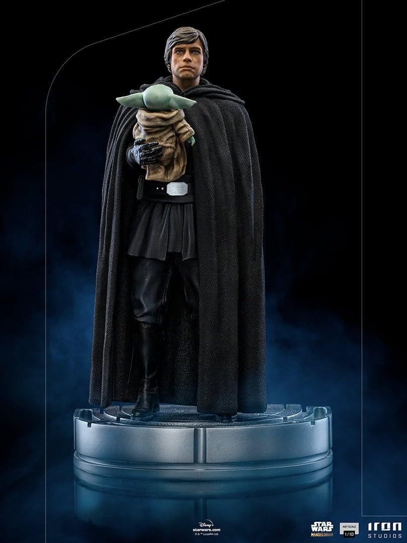 Iron Studios - Arts Scale 1/10 - The Mandalorian - Luke Skywalker and Grogu Statue 21cm - flash vidéo