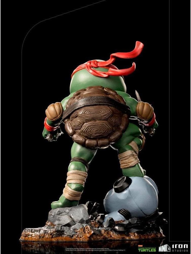 Iron Studios - MiniCo - Teenage Mutant Ninja Turtles - Raphaël Statue 15cm - flash vidéo