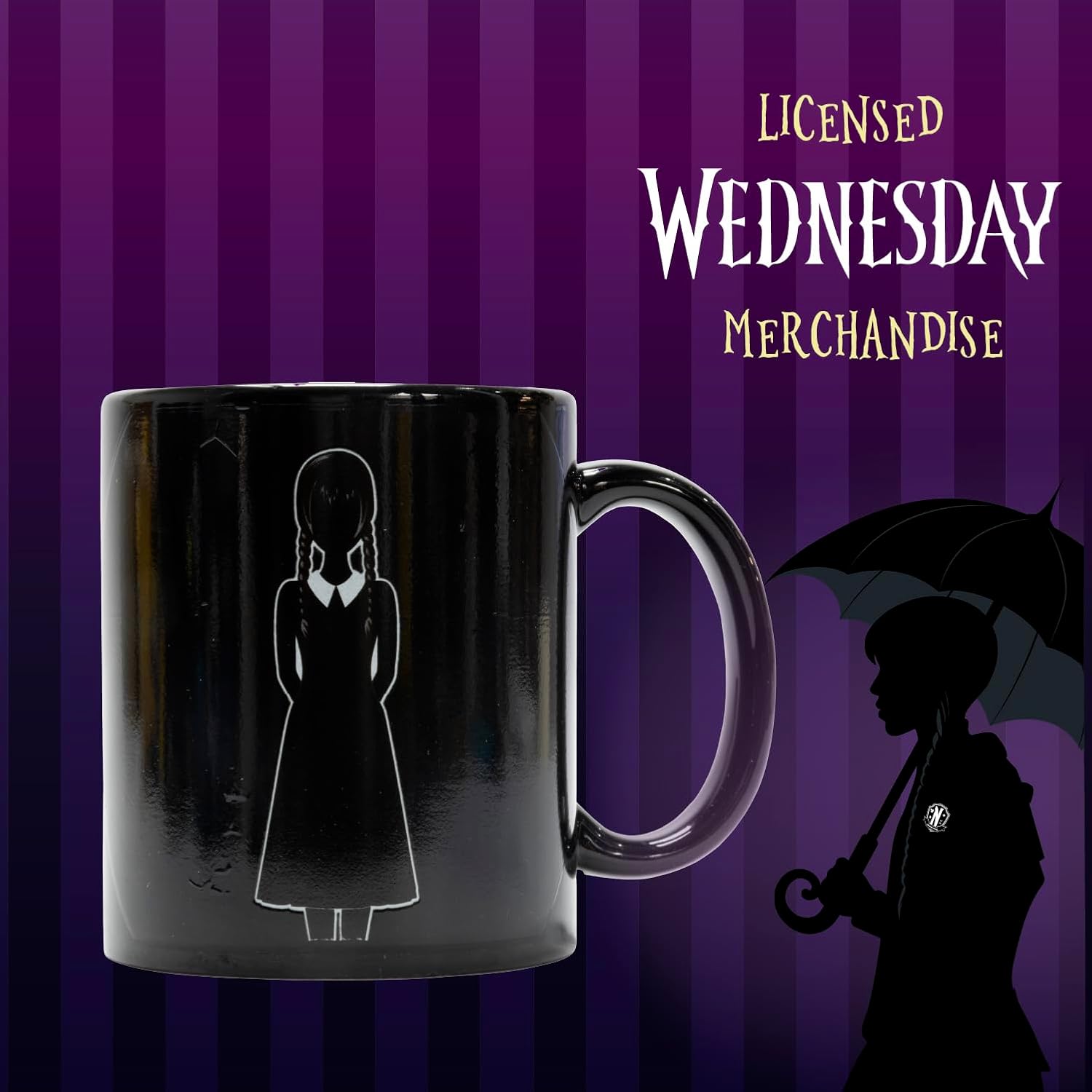 Mercredi - Mug thermoréactif XL Fenêtre du Hall Ophelia - flash vidéo