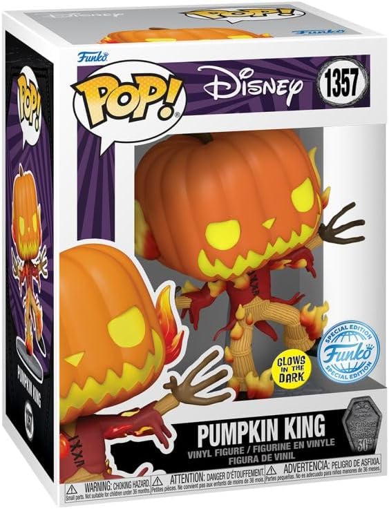 Funko Pop! Disney: The Nightmare Before Christmas 30th Anniversary - Pumpkin King (Glows in the Dark) - Special Edition - flash vidéo