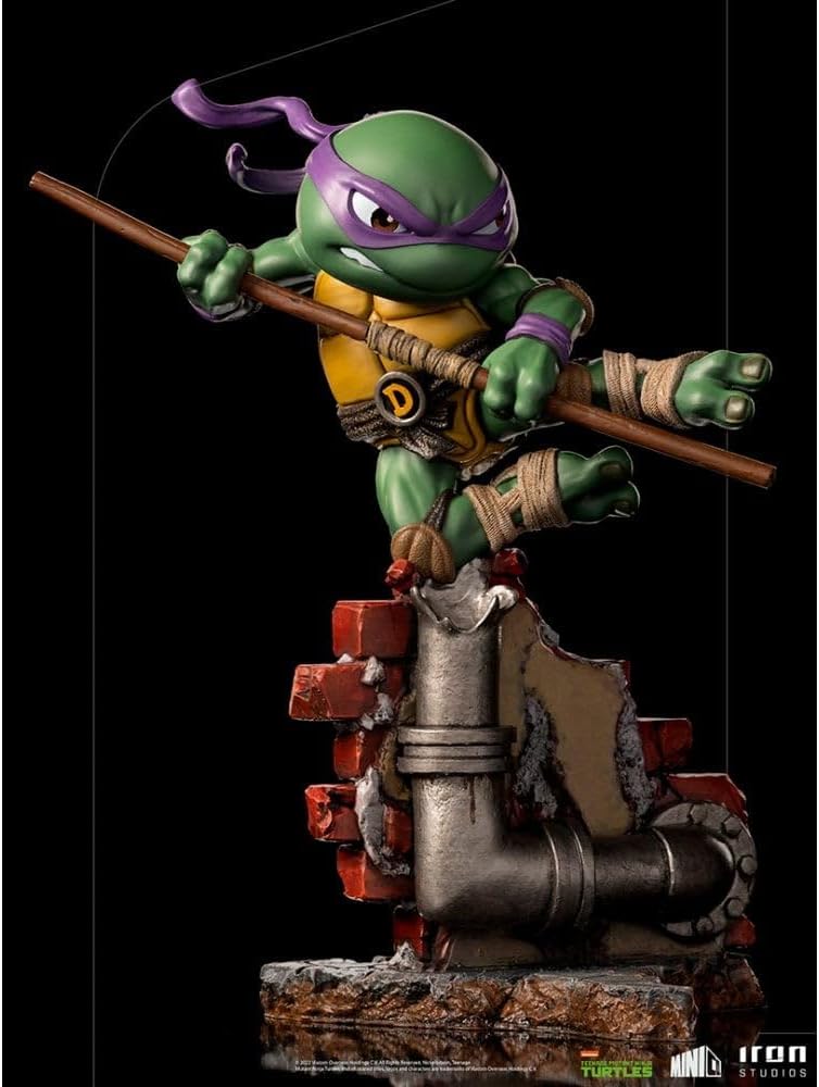 Iron Studios - MiniCo - Teenage Mutant Ninja Turtles - Donatello Statue 15cm - flash vidéo