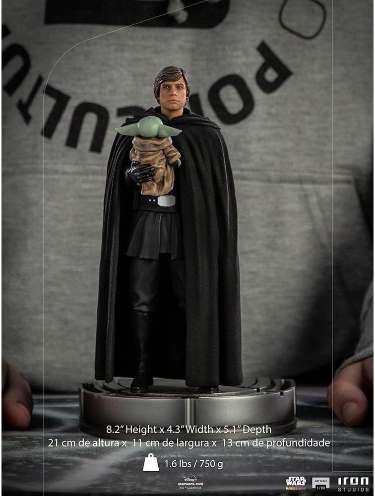 Iron Studios - Arts Scale 1/10 - The Mandalorian - Luke Skywalker and Grogu Statue 21cm - flash vidéo