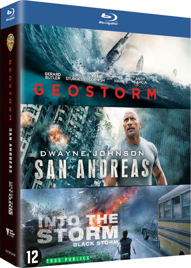 Coffret "Catastrophes naturelles" : Geostorm + San Andreas + Blackstorm [Blu-ray]