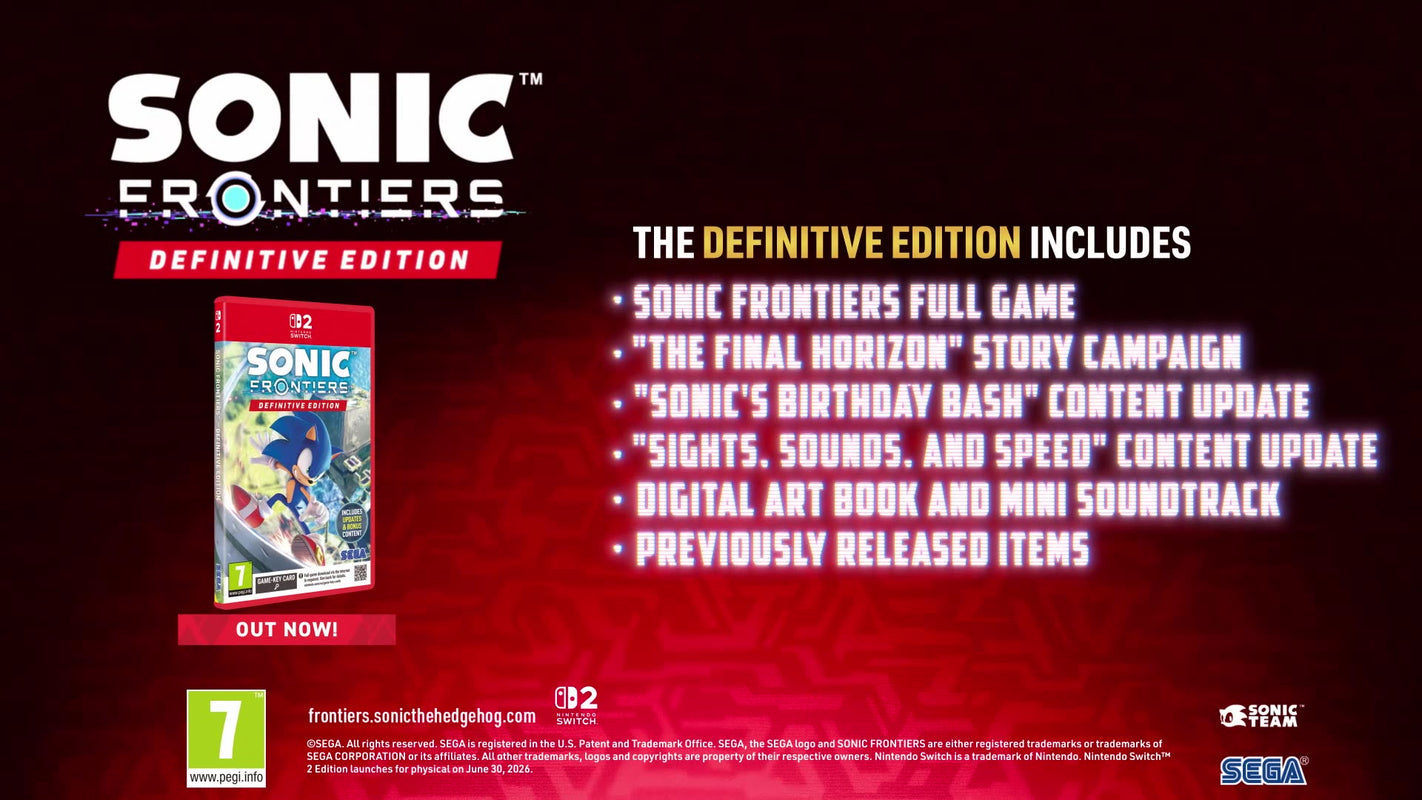 Sonic Frontiers - Definitive Edition - Game-key Card