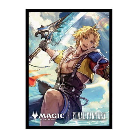 Ultra Pro - Magic: The Gathering - Universes Beyond: Final Fantasy - Sachet de 100 protèges cartes standard Tidus, Yuna's Guardian (63 x 89 mm)