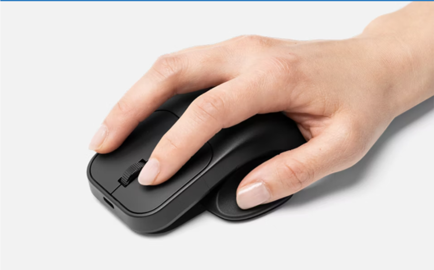 Microsoft - Support Arrière + Pouce pour Souris Adaptive Microsoft Surface