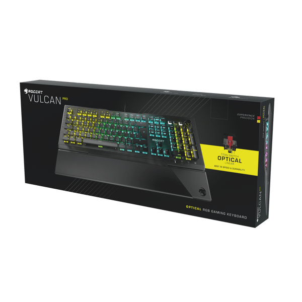 Roccat - Clavier de jeu RGB optique Vulcan Pro AIMO - Disposition Qwertz DE - flash vidéo