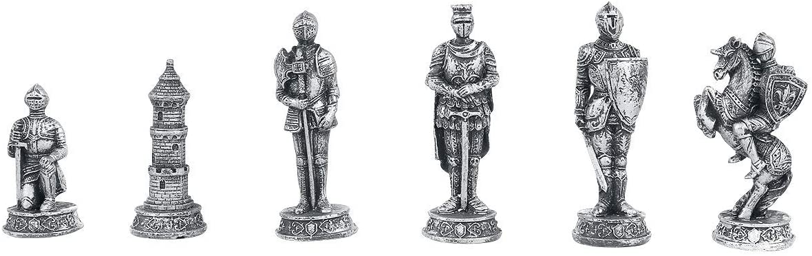 Medieval Knight Chess Set 43cm - flash vidéo