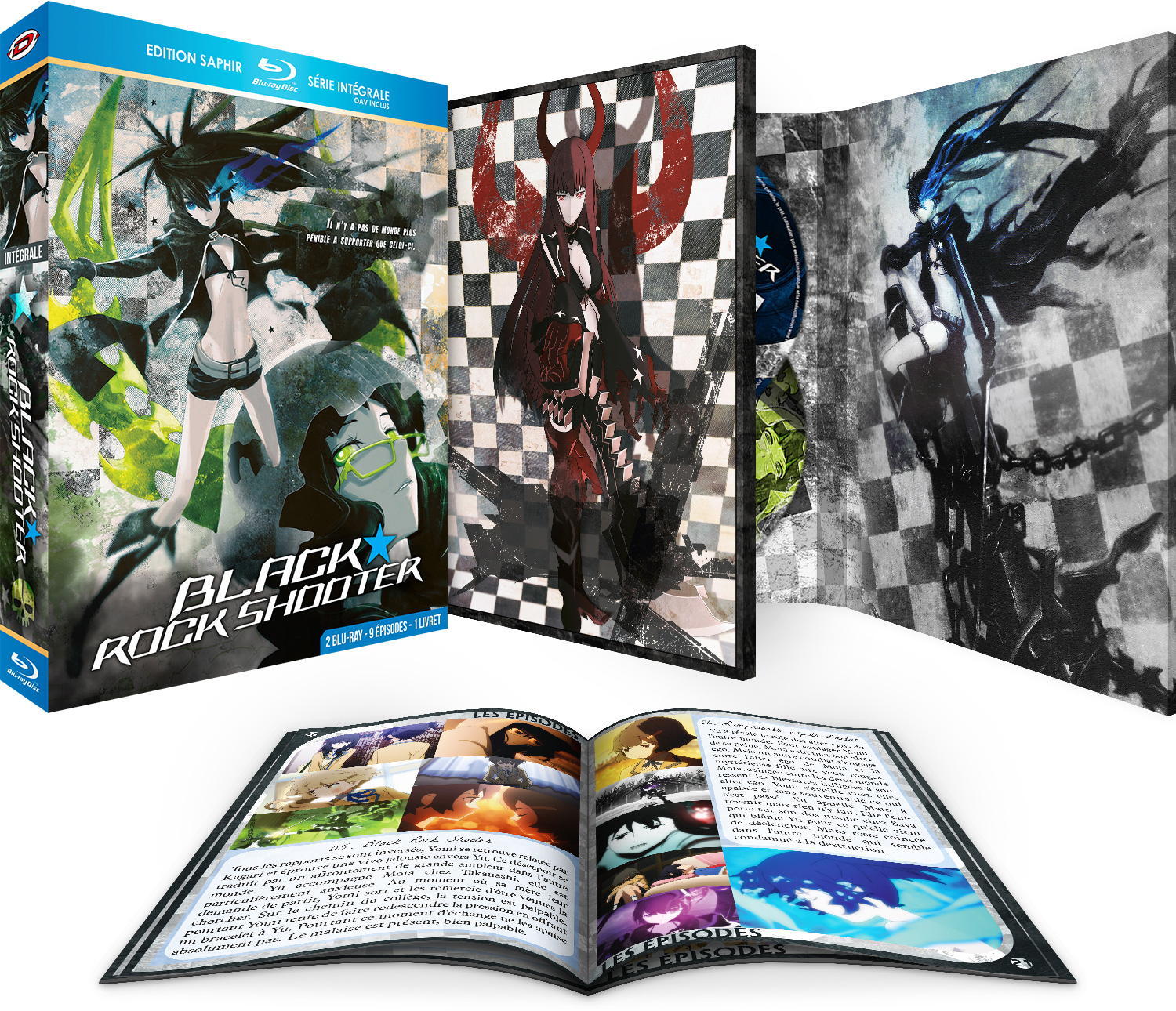 Black Rock Shooter - Intégrale + OAV - Edition Saphir - Coffret Blu-ray + Livret