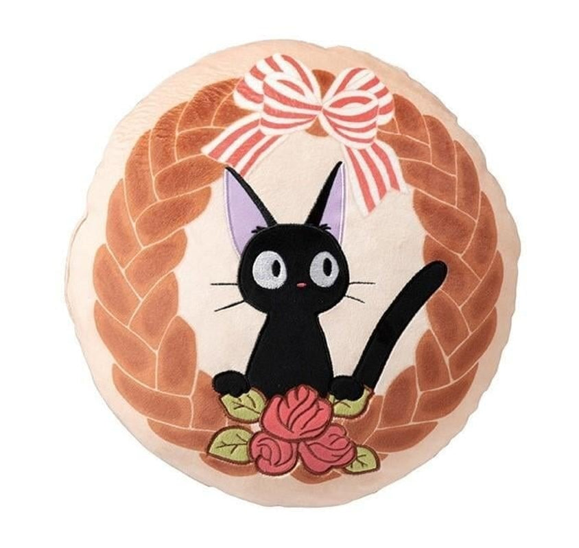 Ghibli - Kiki la petite sorcière - Coussin Jiji Couronne de Pain 35cm
